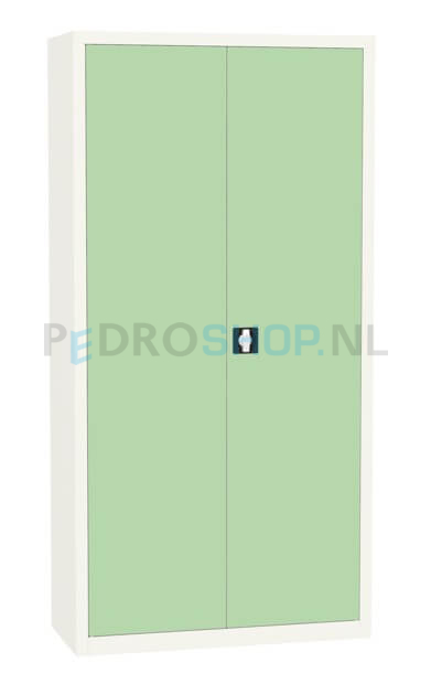 Draaideurkast SQ-203, 199*100*43,5 mintgroen, 4 legborden