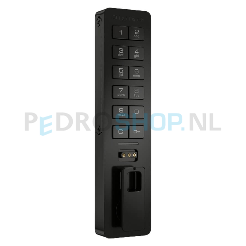 Digilock slot Digilock VERSA BASIC KEY, verticale plaatsing, zwart