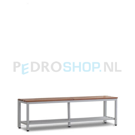 PDC-200 garderobezitbank, vrijstaand, 200 cm breed