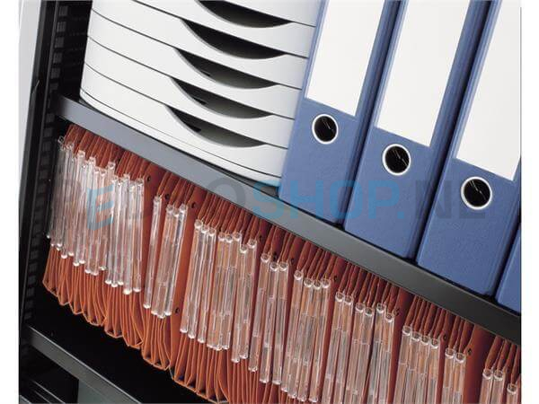 Lateraal legbord Bisley voor roldeurkasten 120 cm breed