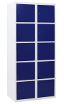  SQ Classic lockerkast, 2-koloms, 10-deurs, blauw, h180*b80*d50 cm