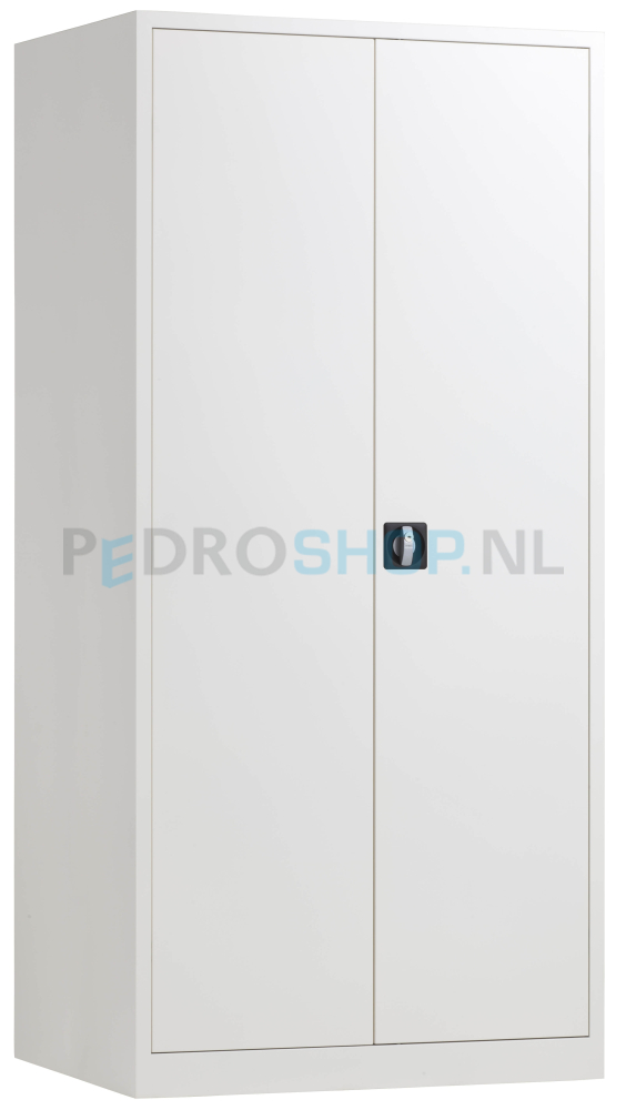 Extra diepe draaideurkast PDC 195-92-60, 195*92*60, 4 legborden, wit