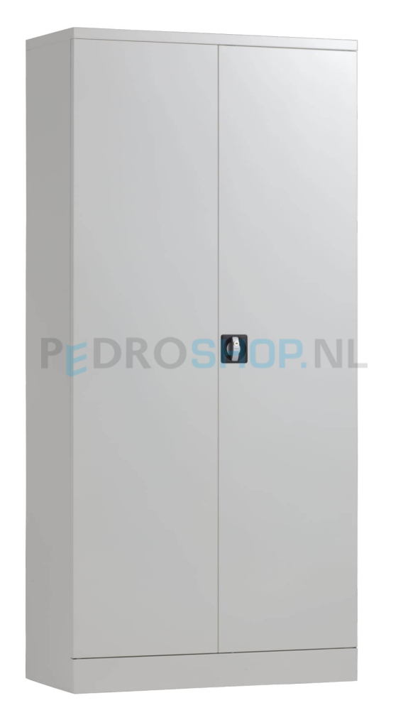 Demontabele draaideurkast PDC-D195, 195*91,5*42, 4 legborden, lichtgrijs