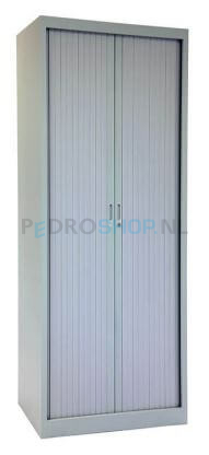 Roldeurkast PDC 195-80, 195*80*45, 4 legborden, aluminium