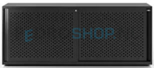 Schuifdeurkast Bisley Glide II, h81,9*b200*d47 cm, perfo, zwart