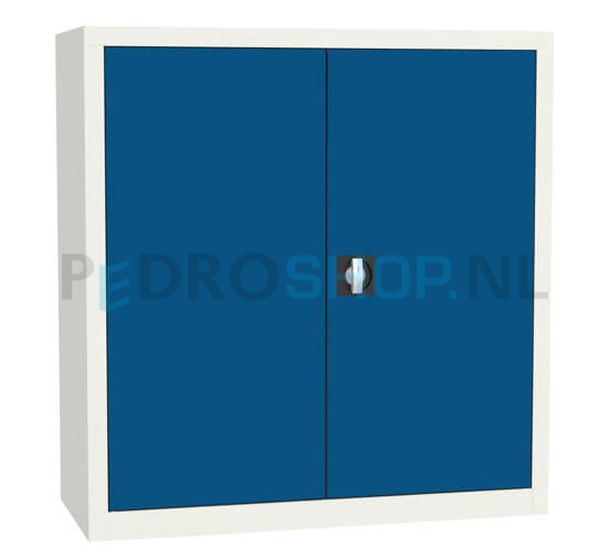 Draaideurkast SQ-103, 104*100*43,5 blauw, 2 legborden
