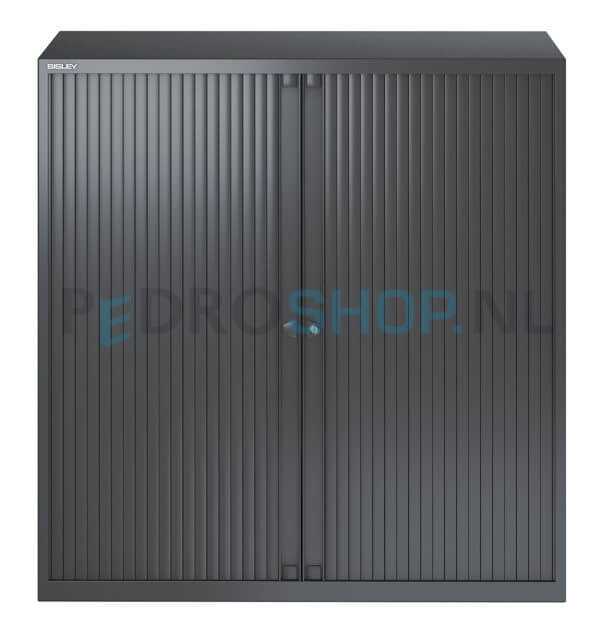 Roldeurkast AKS, antraciet, 3 legborden, 133*120*43, archiefkast