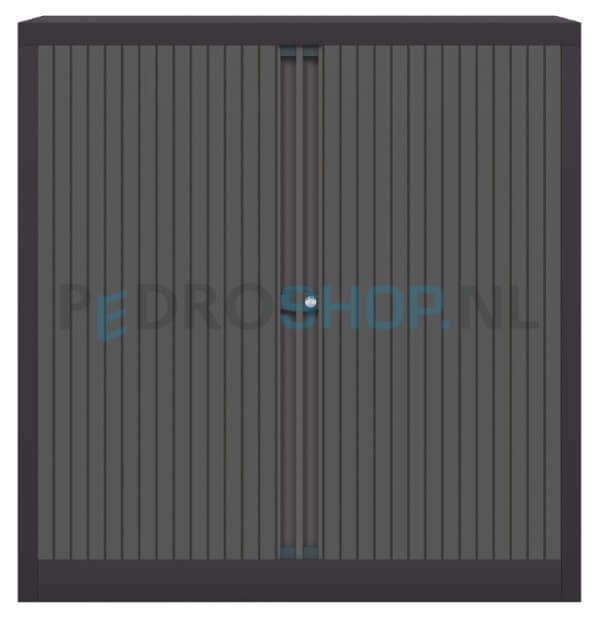 Archiefkast AKS met roldeur, antraciet, 2 legborden, 103*100*43