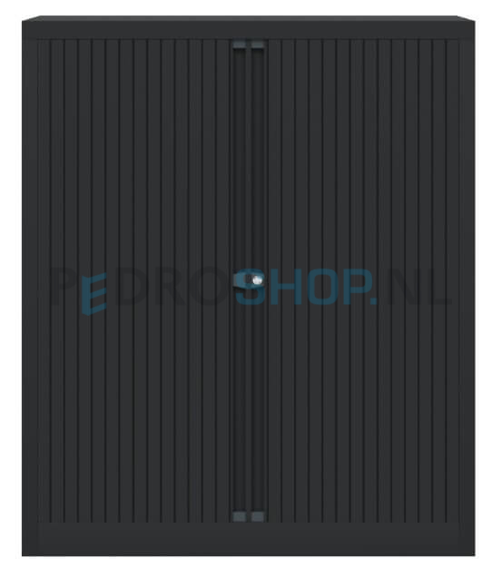 Roldeurkast Bisley Basic+, 118,1*100*43, 2 legborden, zwart