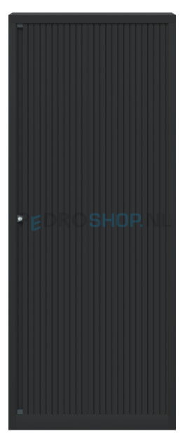 Roldeurkast Bisley Basic, 198*80*43, 4 legborden, zwart