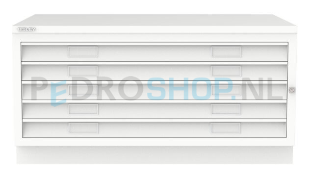 Tekeningkast Bisley A105, A1 formaat, 5 laden, wit