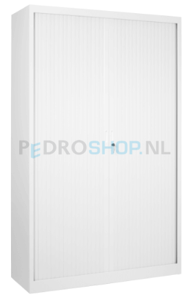 Roldeurkast PDC 195-100, 195*100*45, 4 legborden, wit 