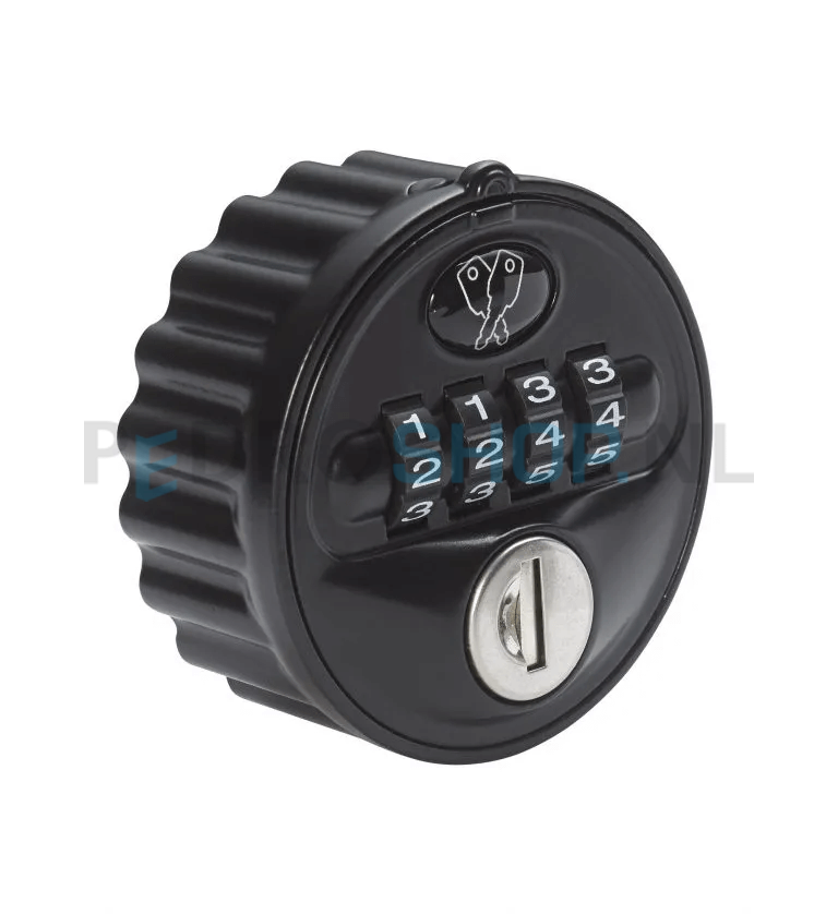 Mechanisch cijferslot PDC, 4 cijfers, zwart