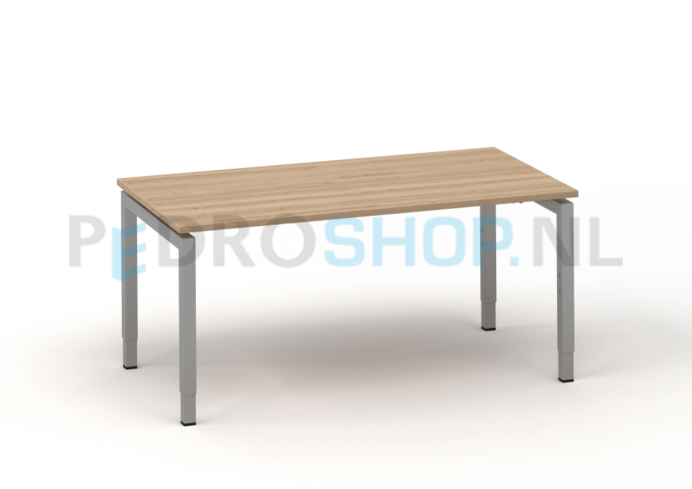 Bureau DSQ 180*80, witte N-poot met robson eiken blad